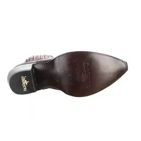 Old Gringo Quiroga Boots crimson chocolate leather in-lay over-lay RTL $595 - Picture 11 of 16